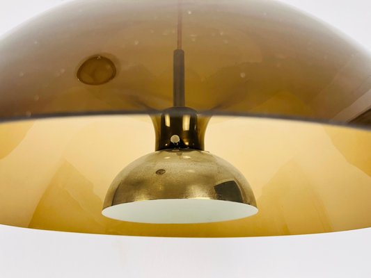 Acrylic Glass Pendant Lamp attributed to Temde, 1970s-PUK-1416526