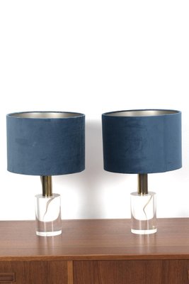 Acrylic Glass Table Lamps, Set of 2-OKG-1723596