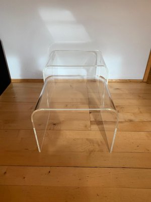 Acrylic Glass Tables, France, 1970s, Set of 2-VQM-1436263