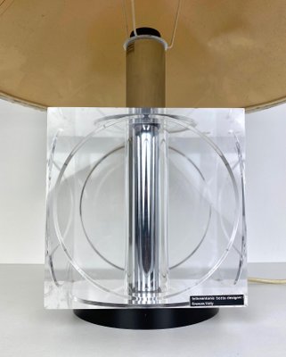 Acrylic Table Lamp by Felice Antonio Botta, Italy, 1970s-LYQ-1171648