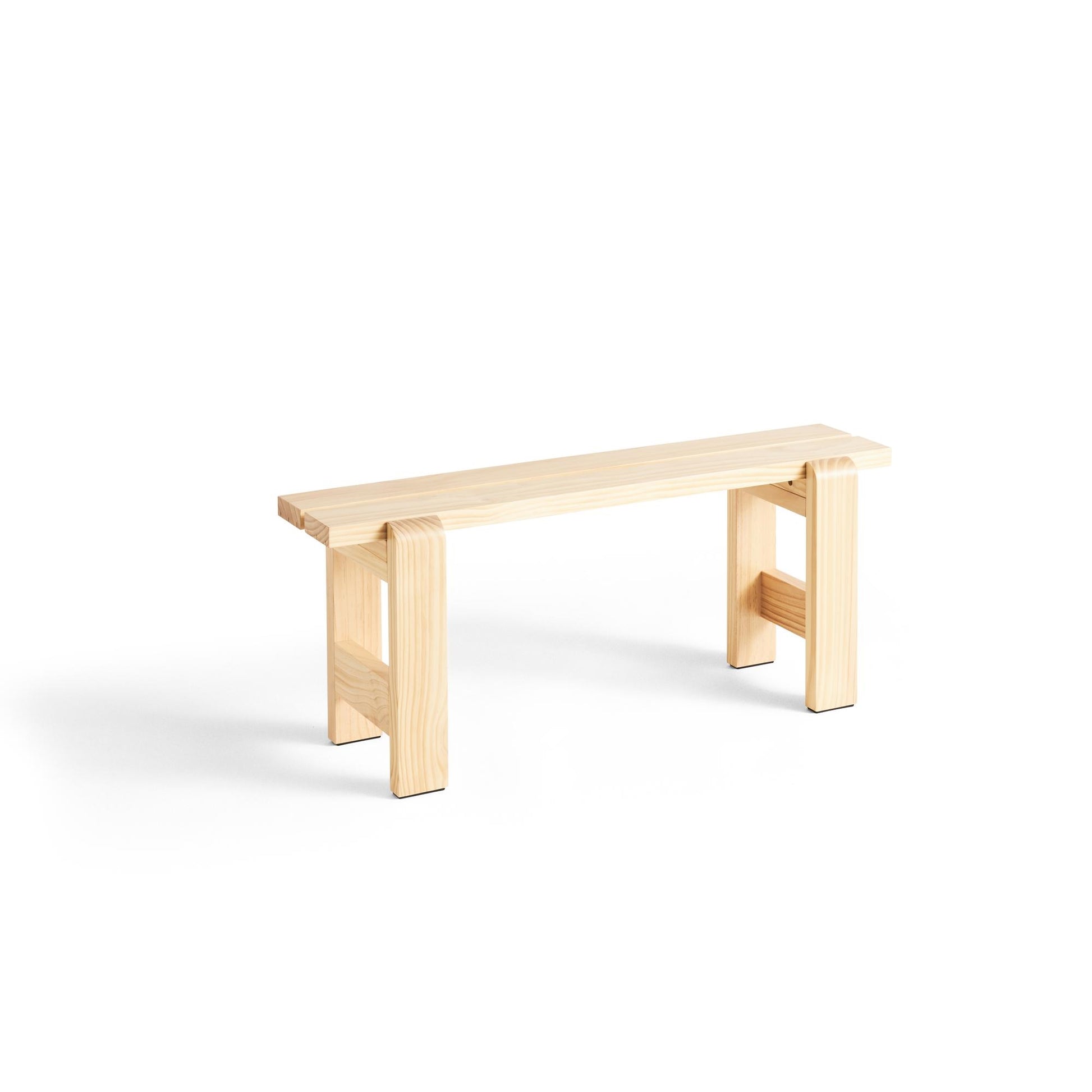 Weekday Bench L111 x H45 by HAY #Lacquered Pine