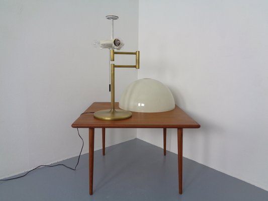 Adjustable Brass & Plastic Desk Lamp from Staff, 1960s-RDW-994872