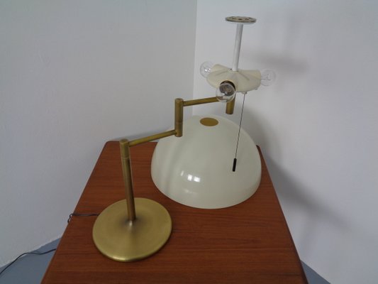 Adjustable Brass & Plastic Desk Lamp from Staff, 1960s-RDW-994872