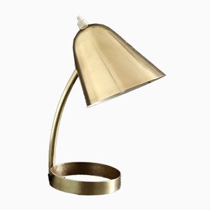 Adjustable Brass Table Lamp by Jacques Biny for Luminalité, 1950s-SY-906492