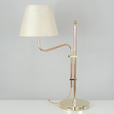 Adjustable Brass Table Lamp from Bergboms, Sweden, 1950s-OE-1290412