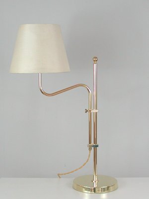 Adjustable Brass Table Lamp from Bergboms, Sweden, 1950s-OE-1290412