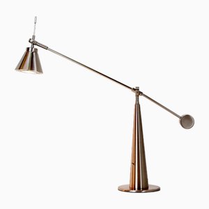 Adjustable Brushed Chrome Desk Lamp-NYF-2018916