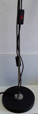 Adjustable Chrome-Plated Steel Tube 2-Light Spotlight with Black Plastic Mounting and Base, 1970s-HOI-889052