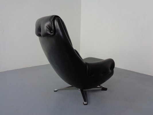 Adjustable Danish Leather Swivel Chair by Gustav Thams, 1960s-RDW-1161252