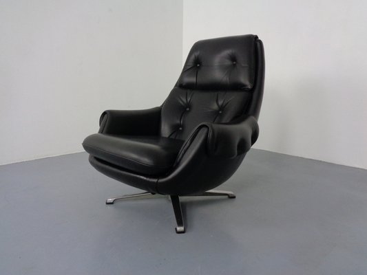 Adjustable Danish Leather Swivel Chair by Gustav Thams, 1960s-RDW-1161252