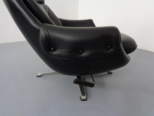 Adjustable Danish Leather Swivel Chair by Gustav Thams, 1960s-RDW-1161252