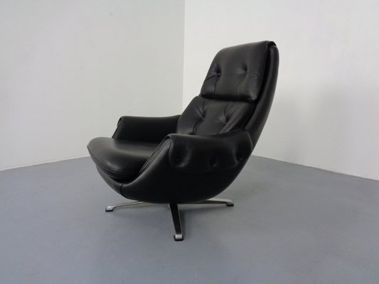 Adjustable Danish Leather Swivel Chair by Gustav Thams, 1960s-RDW-1161252