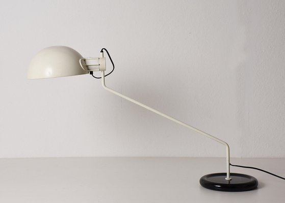 Adjustable Desk Lamp in White and Black from Guzzini, Italy, 1970s-JDR-1126233