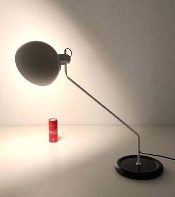 Adjustable Desk Lamp in White and Black from Guzzini, Italy, 1970s-JDR-1126233