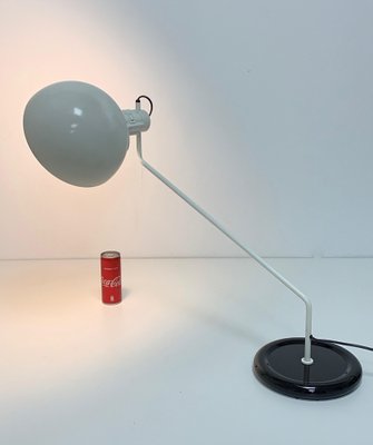 Adjustable Desk Lamp in White and Black from Guzzini, Italy, 1970s-JDR-1126233