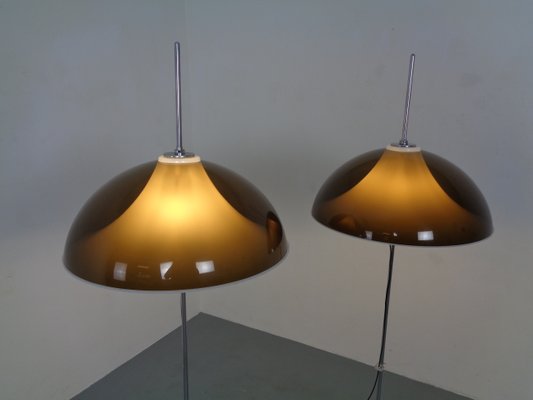 Adjustable Metal and Plastic Floor Lamps from Gepo, 1960s, Set of 2-RDW-902196