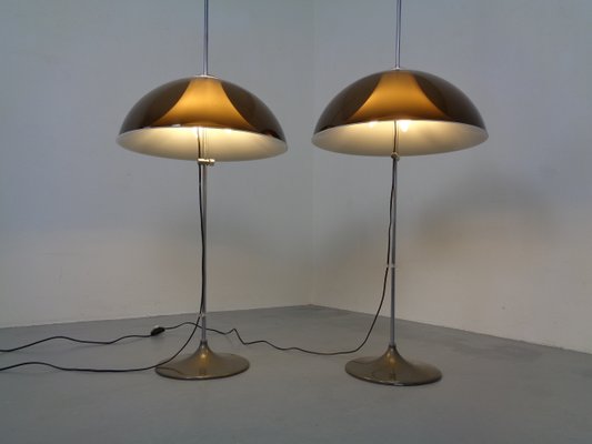 Adjustable Metal and Plastic Floor Lamps from Gepo, 1960s, Set of 2-RDW-902196