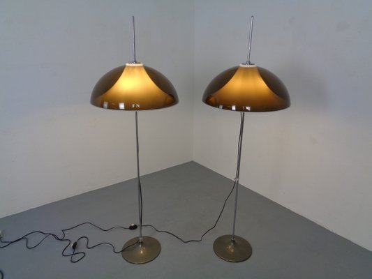 Adjustable Metal and Plastic Floor Lamps from Gepo, 1960s, Set of 2-RDW-902196