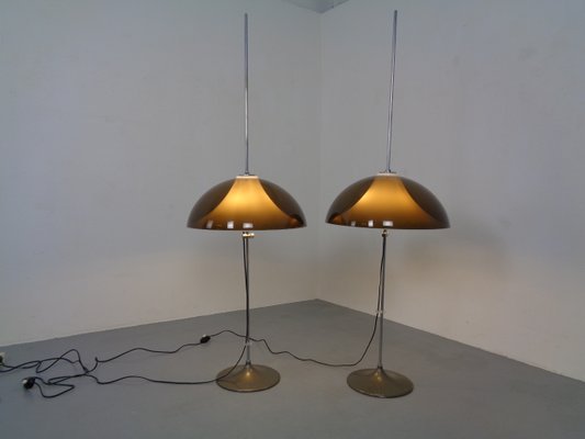 Adjustable Metal and Plastic Floor Lamps from Gepo, 1960s, Set of 2-RDW-902196