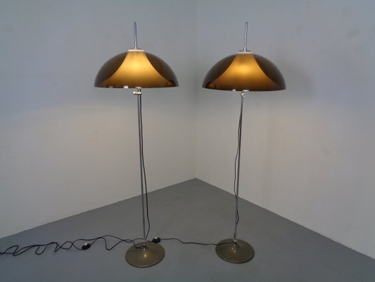 Adjustable Metal and Plastic Floor Lamps from Gepo, 1960s, Set of 2-RDW-902196