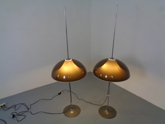 Adjustable Metal and Plastic Floor Lamps from Gepo, 1960s, Set of 2-RDW-902196