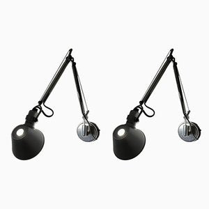 Adjustable Micro Silver Wall Lamps from Artemide, 2000s, Set of 2-OLY-1783433