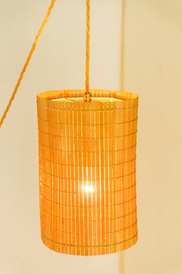 Adjustable Original Wicker Shade Wall Lights by Rupert Nikoll, 1950s, Set of 2-SPD-1811200