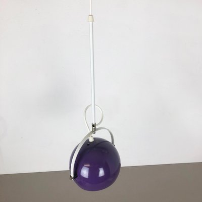 Adjustable Pop Art Panton Style Hanging Light with Purple Spot, Germany, 1970s-QZ-1053104