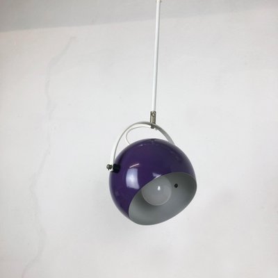 Adjustable Pop Art Panton Style Hanging Light with Purple Spot, Germany, 1970s-QZ-1053104