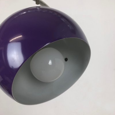 Adjustable Pop Art Panton Style Hanging Light with Purple Spot, Germany, 1970s-QZ-1053104