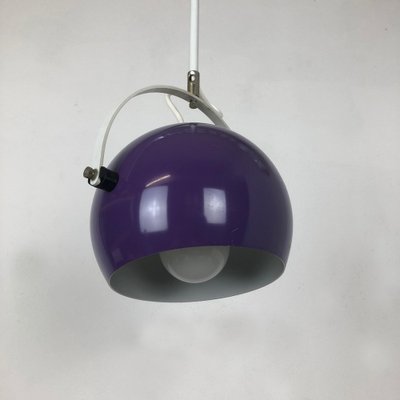 Adjustable Pop Art Panton Style Hanging Light with Purple Spot, Germany, 1970s-QZ-1053104