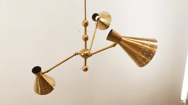 Adjustable Sputnik Lamp with Perforated Cones-QLH-980055