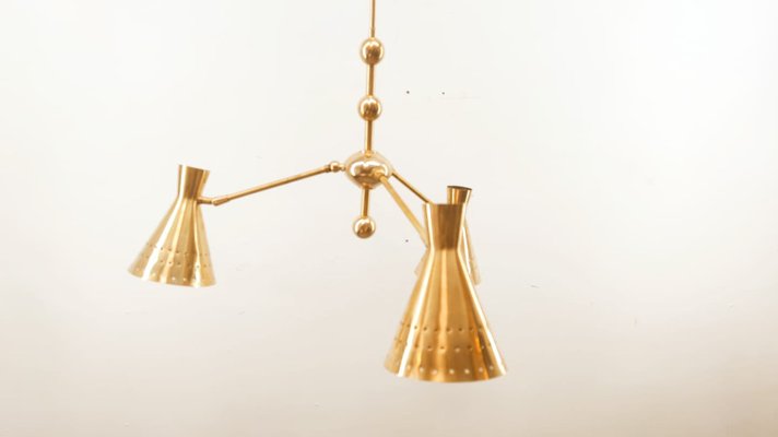 Adjustable Sputnik Lamp with Perforated Cones-QLH-980055