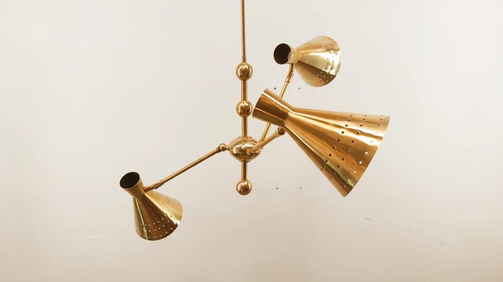 Adjustable Sputnik Lamp with Perforated Cones-QLH-980055