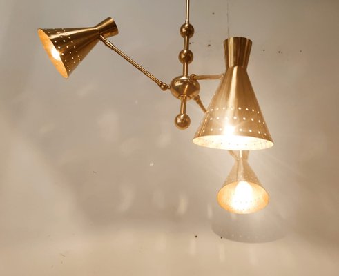 Adjustable Sputnik Lamp with Perforated Cones-QLH-980055