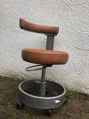 Adjustable Swivel Chair on Wheels from Siemens, 1960s-XQY-769616