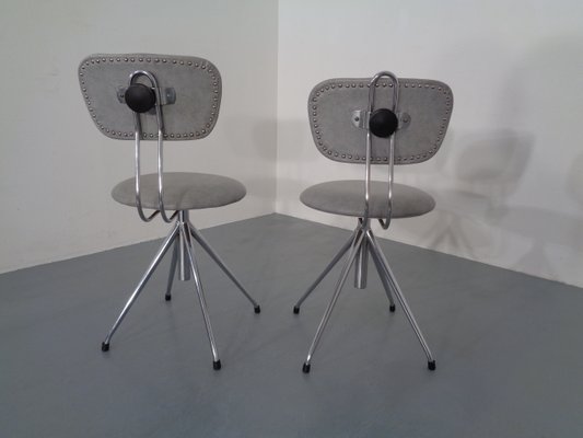 Adjustable Swivel Chairs, 1960s, Set of 2-RDW-789606