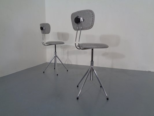 Adjustable Swivel Chairs, 1960s, Set of 2-RDW-789606