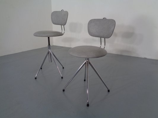 Adjustable Swivel Chairs, 1960s, Set of 2-RDW-789606