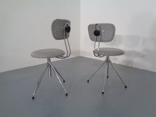 Adjustable Swivel Chairs, 1960s, Set of 2-RDW-789606