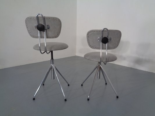 Adjustable Swivel Chairs, 1960s, Set of 2-RDW-789606