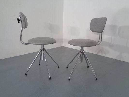 Adjustable Swivel Chairs, 1960s, Set of 2-RDW-789606