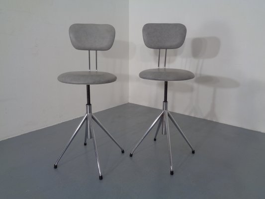 Adjustable Swivel Chairs, 1960s, Set of 2-RDW-789606