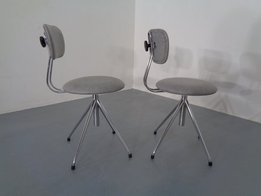 Adjustable Swivel Chairs, 1960s, Set of 2-RDW-789606