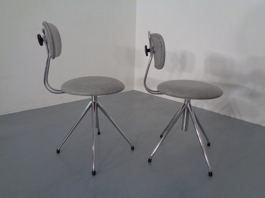 Adjustable Swivel Chairs, 1960s, Set of 2-RDW-789606