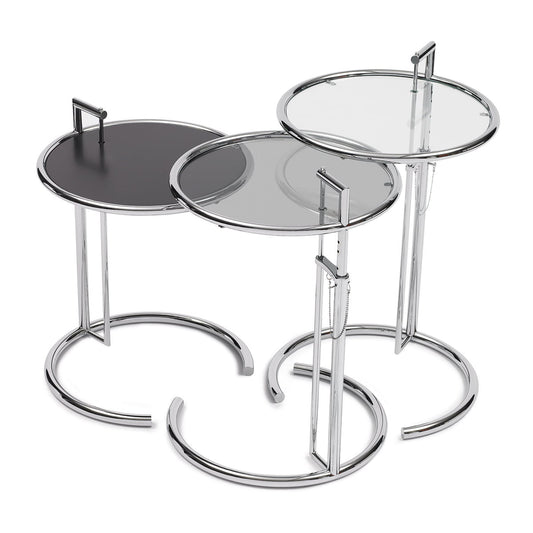 ADJUSTABLE TABLE E 1027 - Height-adjustable side table