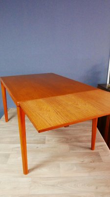 Adjustable Teak Dining Table by Henning Kjaernulf for Velje Möbelfabrik-KK-1798857