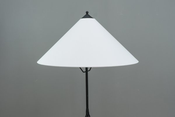 Adjustable Wrought Iron Painted Floor Lamp, 1960s-SPD-837975