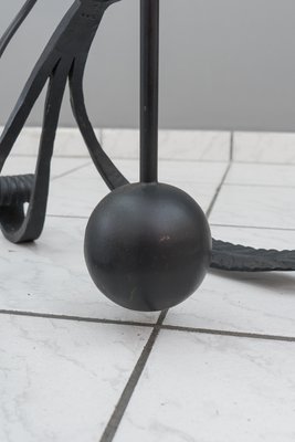 Adjustable Wrought Iron Painted Floor Lamp, 1960s-SPD-837975