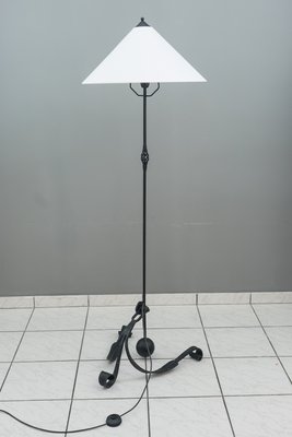 Adjustable Wrought Iron Painted Floor Lamp, 1960s-SPD-837975